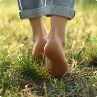 Participants walking during Medicine Walk ceremony